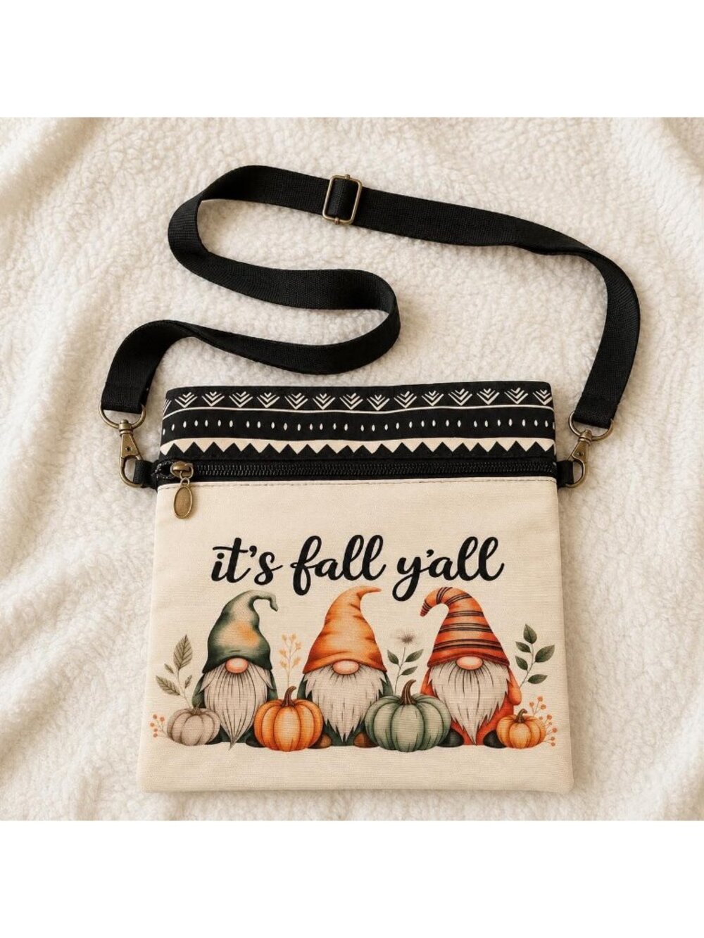 Fall Gnome Crossbody Bag